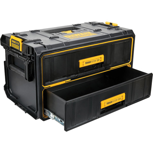 ToughSystem&reg; 2.0 Two-Drawer Unit, 12-1/3" x 12-3/5", Black/Yellow Infinity Industrial Services Inc.