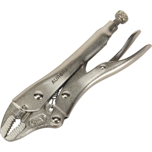 Locking Pliers with Wire Cutter, 5" Length, Curved Jaw Infinity Industrial Services Inc.
