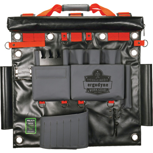 Sac &agrave; outils de camion nacelle avec points dancrage &agrave; outil, Nylon, 8 pochettes, Gris Infinity Industrial Services Inc.