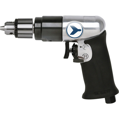 AD38VSRK Variable Speed Air Drill, 6 CFM, 1/4" NPT, 82 dBA, 3/8" Chuck, Keyed Infinity Industrial Services Inc.