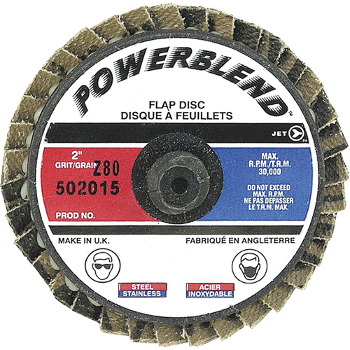 PowerBlend Roll-On Flap Disc, 2" x Type R, Z80 Grit Infinity Industrial Services Inc.