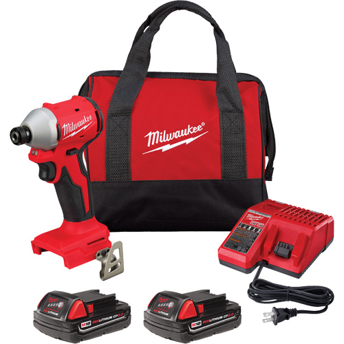 M18 Compact Brushless 3-Speed Hex Impact Driver Kit, Lithium-Ion, 18 V, 1/4" Chuck, 1700 in-lbs Torque Infinity Industrial Services Inc.