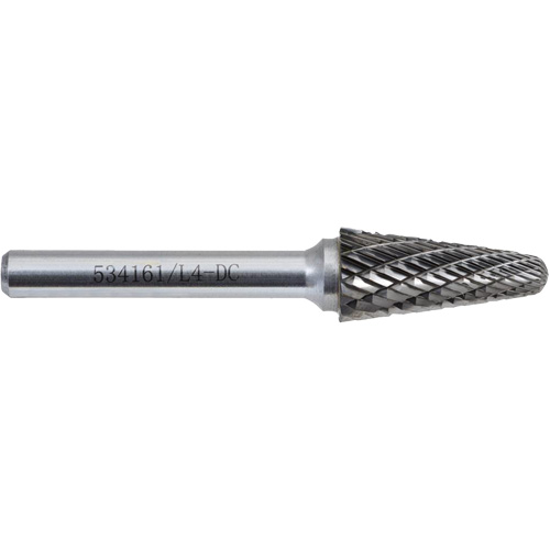 L4-DC JET-KUT Taper Shape Bur 9 (Radius End), 1/2" Dia. Infinity Industrial Services Inc.