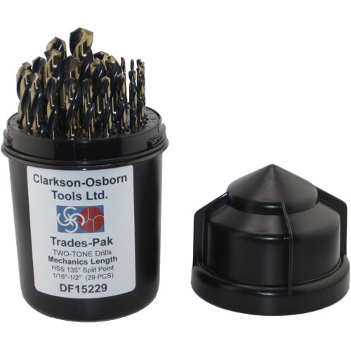 Two-Tone 29-Piece Mechanic's Drill Set, High Speed Steel Infinity Industrial Services Inc.