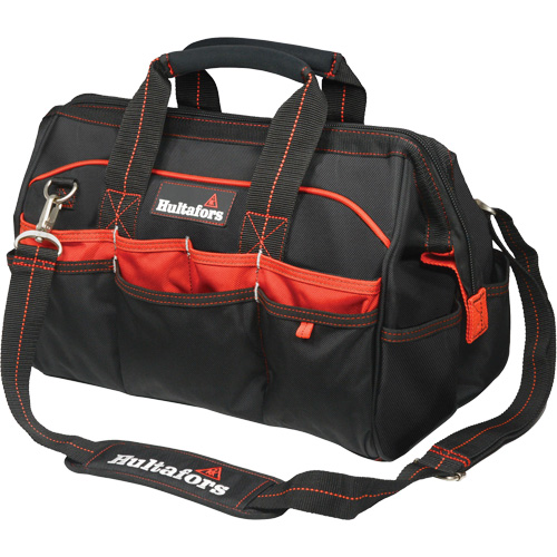 Sacs &agrave; outils pour ouvrier 16", Polyester balistique, Noir/Rouge Infinity Industrial Services Inc.