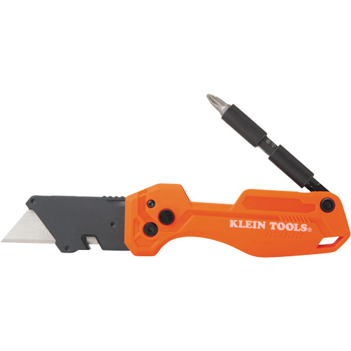 Folding Utility Knife With Driver, 1" Blade, Steel Blade, Plastic Handle Infinity Industrial Services Inc.