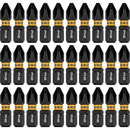 30-Piece FLEXTORQ&reg; Impact Driver Bit Set, Phillips, #2, 1/4" Drive Infinity Industrial Services Inc.