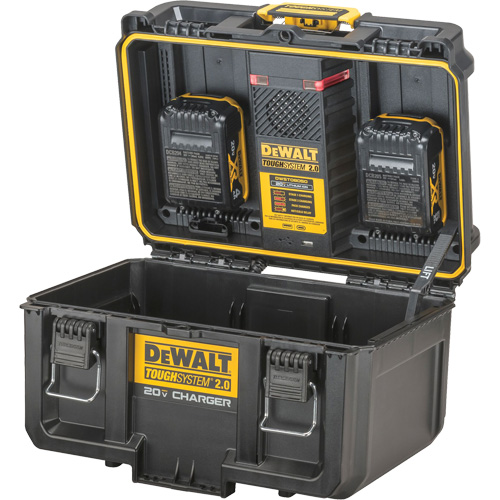 ToughSystem&reg; 2.0 20V Dual Port Charger, 14" x 15" x 9", Black/Yellow Infinity Industrial Services Inc.