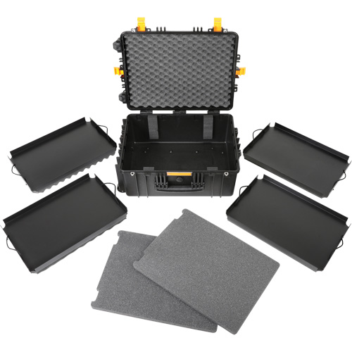 Heavy-Duty Portable Rolling Tool Case, 18-3/5" W x 24-3/5" D x 11-1/2" H, Black Infinity Industrial Services Inc.