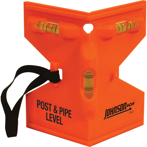 Poteau orange et niveau de tuyau Infinity Industrial Services Inc.