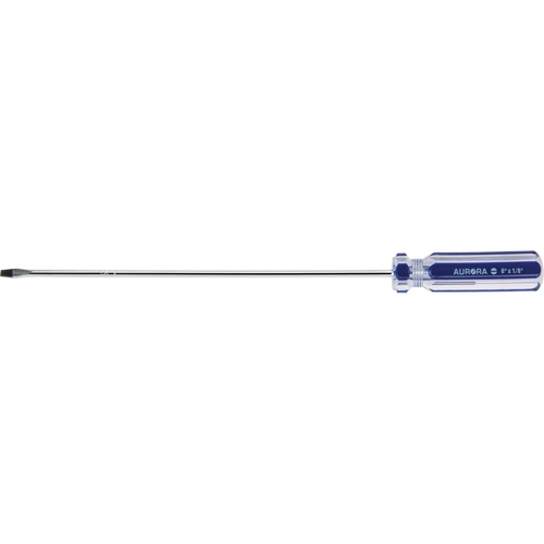 Tournevis &agrave; fente bleu transparent avec bandes, Tige de 1/8", Ronde, Prise en Plastique Infinity Industrial Services Inc.