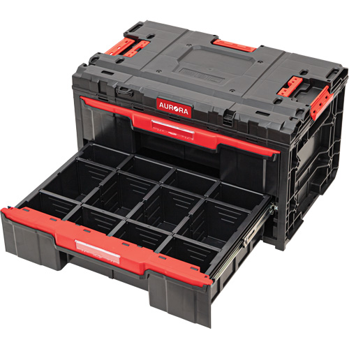Arx&reg; 2-Drawer Toolbox, 23-1/10" x 15" x 13-2/5", Black Infinity Industrial Services Inc.