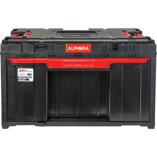 Arx&reg; Single Drawer Toolbox, 11-1/5" W x 18-3/10" D x 9-1/10" H, Black/Red Infinity Industrial Services Inc.