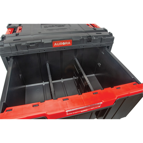 Arx&reg; Single Drawer Toolbox, 11-1/5" W x 18-3/10" D x 9-1/10" H, Black/Red Infinity Industrial Services Inc.