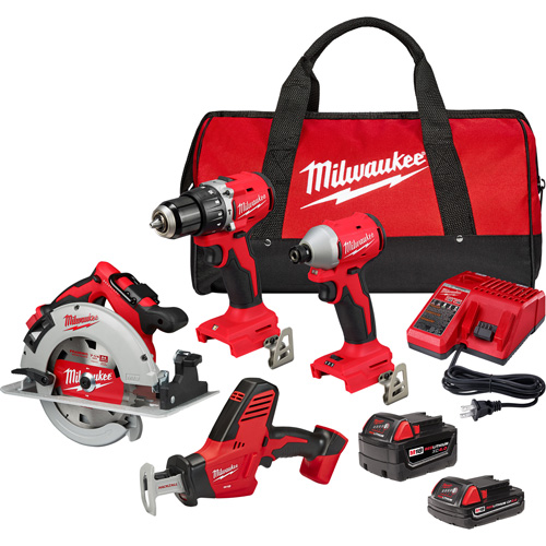 4-Tool Combo Kit, Lithium-Ion, 18 V Infinity Industrial Services Inc.