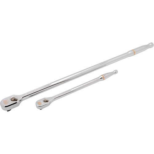 Ensemble de rochet &agrave; t&ecirc;te en goutte enti&egrave;rement polie et manche flexible extra long avec prises  1/4" & 3/8" 120XP Infinity Industrial Services Inc.
