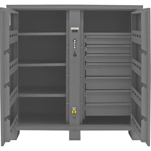 Jobsite Storage Cabinet, Steel, 59 Cubic Feet, Grey Infinity Industrial Services Inc.