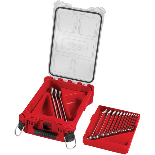 SAE Wrench Set with PackOut Compact Organizer, Combination, 15 Pieces, Imperial Infinity Industrial Services Inc.