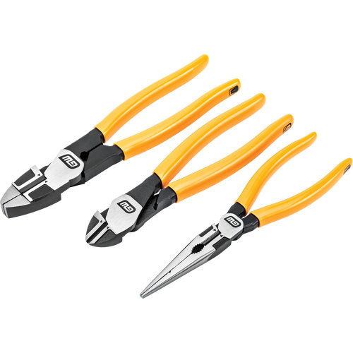 PITBULL Dipped Handle Electrician's Plier Set, 3 Pieces Infinity Industrial Services Inc.