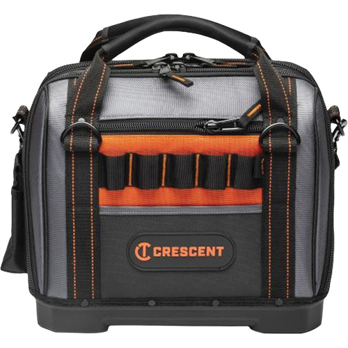 14" Tradesman Closed Top Tool Bag, Polyester, 32 Pockets, Black/Grey Infinity Industrial Services Inc.
