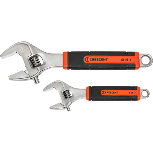 Quick-Fit-Jaw Adjustable Wrench Set, Adjustable, 2 Pieces, Imperial and Metric Infinity Industrial Services Inc.