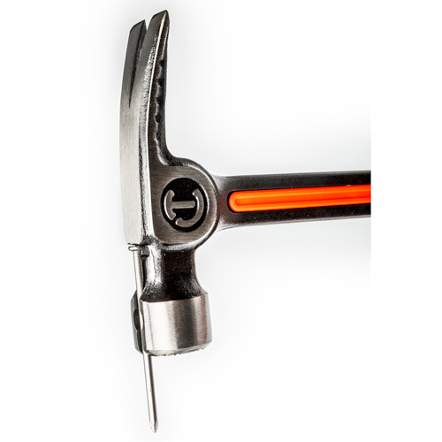 Milled-Face Framing Hammer, 28 oz., Solid Steel Handle, 16" L Infinity Industrial Services Inc.