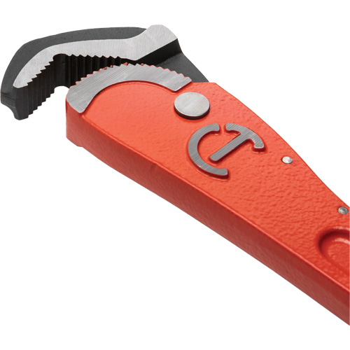 Cl&eacute; pour tuyau acier auto-ajustable, Cap des m&acirc;choires 1-1/2", Longueur 12", Fini Rev&ecirc;tement en poudre, Prise Non-ergonomique Infinity Industrial Services Inc.