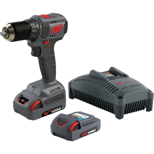 Cordless Compact Drill Driver Kit, Lithium-Ion, 20 V, 1/2" Chuck, 37 ft-lbs Torque Infinity Industrial Services Inc.