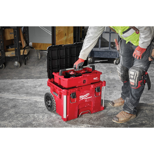 PACKOUT Rolling Tool Box, 18" x 22" x 19-1/2", Black/Red Infinity Industrial Services Inc.