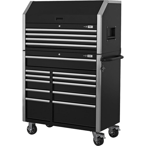 HDCC-4115 HD Series Toolbox Combo, 21-1/2" D x 44-1/5" W x 63-3/10" H, Black Infinity Industrial Services Inc.