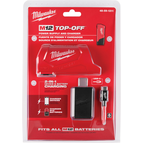 M12 TOP-OFF Power Supply and Charger, 12 V, Lithium-Ion Infinity Industrial Services Inc.