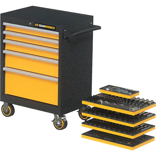 Jeu d'outils de m&eacute;canicien dans des plateaux modulaires en mousse avec conteneur de rangement, 247 morceaux Infinity Industrial Services Inc.