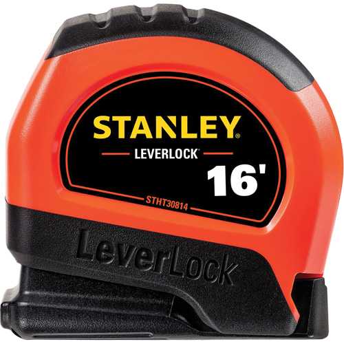 High-Visibility LEVERLOCK&reg; Tape Measure, 16', Imperial Graduations Infinity Industrial Services Inc.