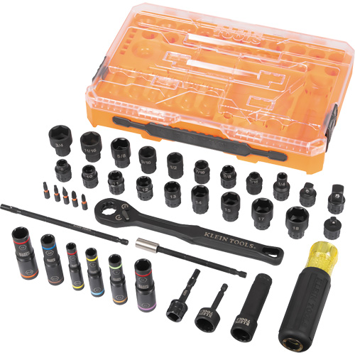KNECT Complete Impact Pass Through & Flip Socket Set, 39 Pcs, Impact Infinity Industrial Services Inc.