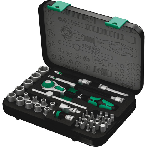 Jeu de cliquets rapides Zyklop 8100 SA 2, 42 Mcx, Prise de 3/8" Infinity Industrial Services Inc.