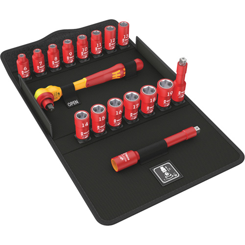 8100 SB VDE 1 Zyklop Insulated Ratchet Set, 7 Pcs, 3/8" Drive Size Infinity Industrial Services Inc.