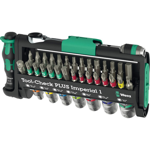 Ensemble d'outils en mesures imp&eacute;riales 1 Tool-Check PLUS, 39 Mcx, Prise de 1/4" Infinity Industrial Services Inc.