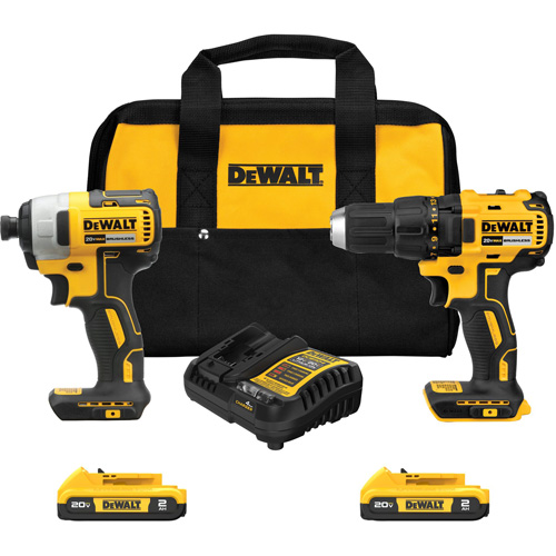 Drill & Impact Driver Combo Kit, Lithium-Ion, 20 V Infinity Industrial Services Inc.