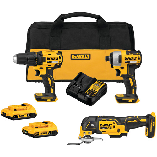 Ensemble de trois outils combin&eacute;s sans fil et sans balai, Lithium-ion, 20 V Infinity Industrial Services Inc.
