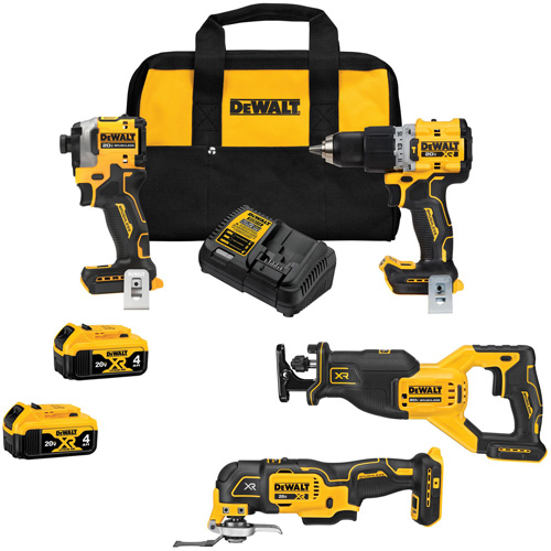 Ensemble combin&eacute; de quatre outils sans balai, Lithium-ion, 20 V Infinity Industrial Services Inc.