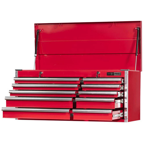 PMC4210 Pro Series Mechanics Chest, 40-3/10" W, 10 Drawers, Red Infinity Industrial Services Inc.