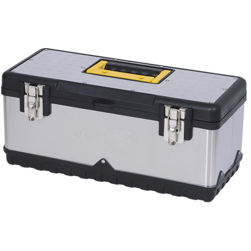 JPSTB-20 Stainless Steel Hand Tool Box, 9-63/100" D x 20" W x 8-7/8" H, Black/Silver Infinity Industrial Services Inc.
