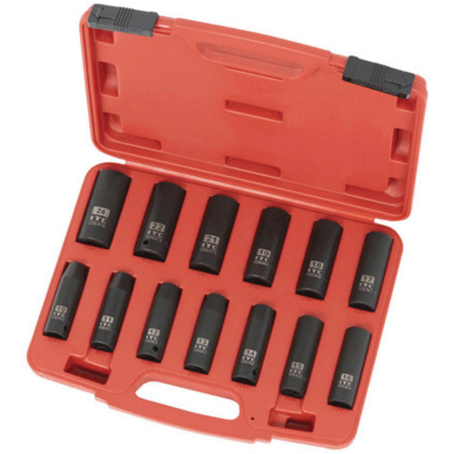 IPS-1312DM Metric Socket Set, 13 Pcs, Impact, 1/2" Drive Size, Deep Infinity Industrial Services Inc.