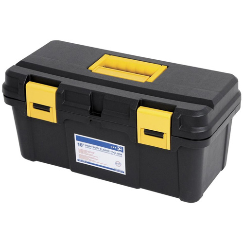 JPTB-16 Plastic Hand Tool Box, 16" W x 8" D x 7-1/2" H, Black Infinity Industrial Services Inc.