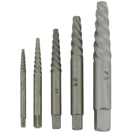 JSSE-5S Spiral-Type Screw Extractor Set, Alloy Steel Infinity Industrial Services Inc.