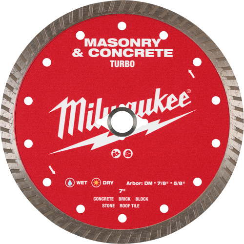 Lame turbo en diamant dentel&eacute;e pour maçonnerie et b&eacute;ton Infinity Industrial Services Inc.