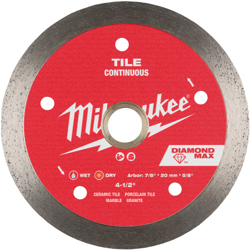Lame diamant&eacute;e continue pour tuile DIAMOND MAX Infinity Industrial Services Inc.