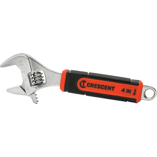 Cl&eacute; ajustable avec m&acirc;choire &agrave; ajustement rapide Quick-Fit, 4" lo, la max. 9/16"/14 mm, Chrome Infinity Industrial Services Inc.