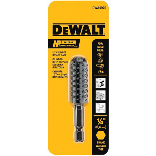 High Performance 1/2" Cylinder Rotary Rasp with 1/4" Hex Shank Infinity Industrial Services Inc.