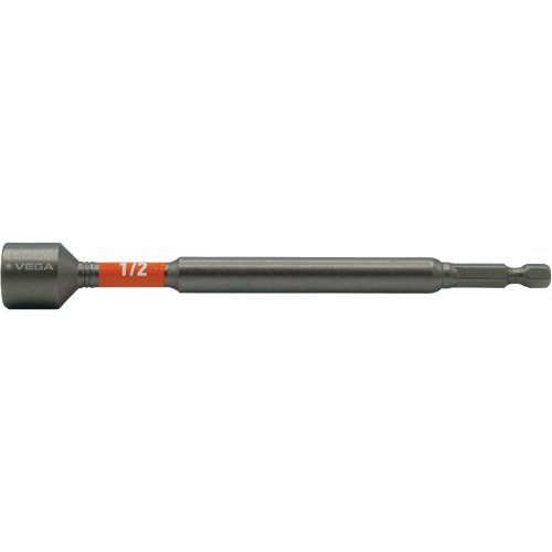 Impactech&reg; Nut Driver, 1/2" Tip, 1/4" Drive, 6" L, Magnetic Infinity Industrial Services Inc.